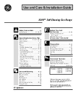 Preview for 1 page of GE JGBP75 Use And Care & Installation Manual