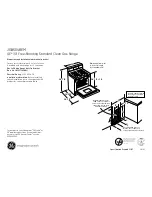 GE JGBS04BEM Dimensions And Installation Information preview