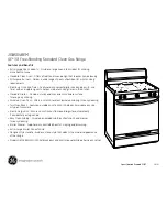 Preview for 2 page of GE JGBS04BEM Dimensions And Installation Information