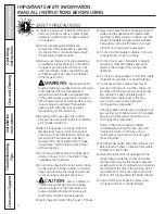 Preview for 4 page of GE JGBS04BETWH Owner'S Manual & Installation Instructions