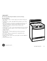 Предварительный просмотр 2 страницы GE JGBS04BPMWH Dimensions And Installation Information