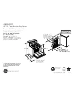 Preview for 1 page of GE JGBS04PPM Dimensions And Installation Information