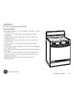 Preview for 2 page of GE JGBS04PPM Dimensions And Installation Information