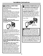 Предварительный просмотр 34 страницы GE JGBS09 Owner'S Manual & Installation Instructions