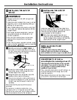 Предварительный просмотр 38 страницы GE JGBS09 Owner'S Manual & Installation Instructions