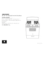 Preview for 2 page of GE JGBS10DEM Dimensions And Installation Information