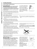 Предварительный просмотр 10 страницы GE JGBS14PCF1WW Owner'S Manual