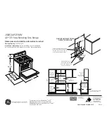 GE JGBS14PCFWW Dimensions And Installation Information preview