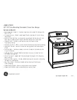 Предварительный просмотр 2 страницы GE JGBS17DEM Dimensions And Installation Information