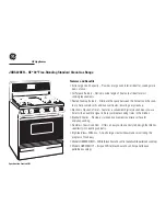 Preview for 2 page of GE JGBS22BEHWH Dimensions And Installation Information