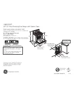 Preview for 1 page of GE JGBS23SETSS Dimensions And Installation Information