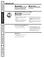 Предварительный просмотр 10 страницы GE JGGB27 Owner'S Manual