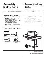 GE JGGN24 Assembly Instructions Manual preview