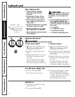 Preview for 8 page of GE JGGN24 Owner'S Manual