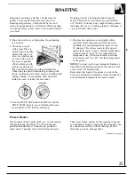 Preview for 25 page of GE JGHC60GEN User And Care Manual