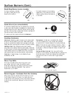 Предварительный просмотр 7 страницы GE JGP3030 Owner'S Manual