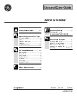 Preview for 1 page of GE JGP320 Use And Care Manual