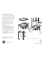 GE JGP328BEKBB - 30" Sealed Burner Gas Cooktop Dimensions And Installation Information preview