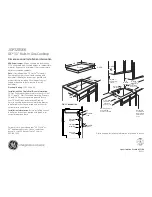 GE JGP328SEKSS - 30" B/I Gas CKTP Dimensions And Installation Information preview