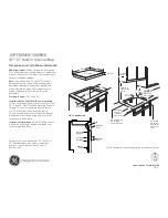 GE JGP330BEKBB - 30" Gas Cooktop Dimensions And Installation Information preview