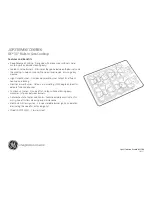 Preview for 2 page of GE JGP330BEKBB - 30" Gas Cooktop Dimensions And Installation Information