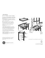 Preview for 1 page of GE JGP330SEKSS - 30-in Gas Cooktop Dimensions And Installation Information