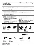 GE JGP336 Installation Instructions Manual preview