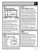 Preview for 21 page of GE JGP389 Use And Care & Installation Manual