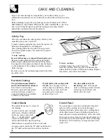 Предварительный просмотр 8 страницы GE JGP622ER Use And Care Manual