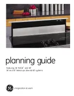Preview for 1 page of GE JGP628 Planning Manual