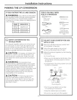 Preview for 13 page of GE JGP633 Installation Instructions Manual