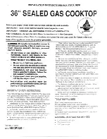 GE JGP636 Installation Instructions Manual preview