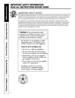 Preview for 2 page of GE JGP637 Owner'S Manual And Installation Instructions