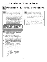 Preview for 22 page of GE JGP637 Owner'S Manual And Installation Instructions