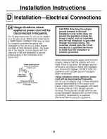 Preview for 23 page of GE JGP637 Owner'S Manual And Installation Instructions