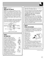 Preview for 15 page of GE JGP640 Use And Care & Installation Manual