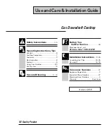 Preview for 1 page of GE JGP645 Use And Care & Installation Manual