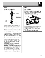 Preview for 21 page of GE JGP645 Use And Care & Installation Manual