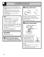 Preview for 24 page of GE JGP645 Use And Care & Installation Manual