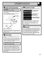 Preview for 25 page of GE JGP645 Use And Care & Installation Manual