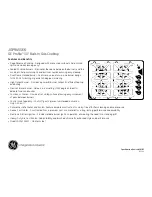 Preview for 2 page of GE JGP945SEKSS - 30" Sealed Burner Gas Cooktop Dimensions And Installation Information