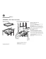 Preview for 1 page of GE JGP960SEDSS Dimensions And Installation Information