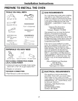 Preview for 2 page of GE JGRP20 Installation Instruction