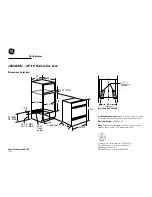 GE JGRS06BEJ Dimensions And Installation Information предпросмотр