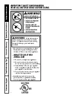 Предварительный просмотр 2 страницы GE JGS968BEKBB Owner'S Manual