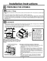 Предварительный просмотр 4 страницы GE JGSP23 Installation Instructions Manual