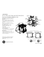 GE JGSP28SENSS Dimensions And Installation Information предпросмотр