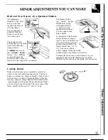 Preview for 35 page of GE JGSP30 Use And Care Manual