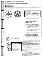 Preview for 2 page of GE JGSS05DEMBB Owner'S Manual & Installation Instructions