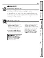 Preview for 3 page of GE JGSS05DEMBB Owner'S Manual & Installation Instructions